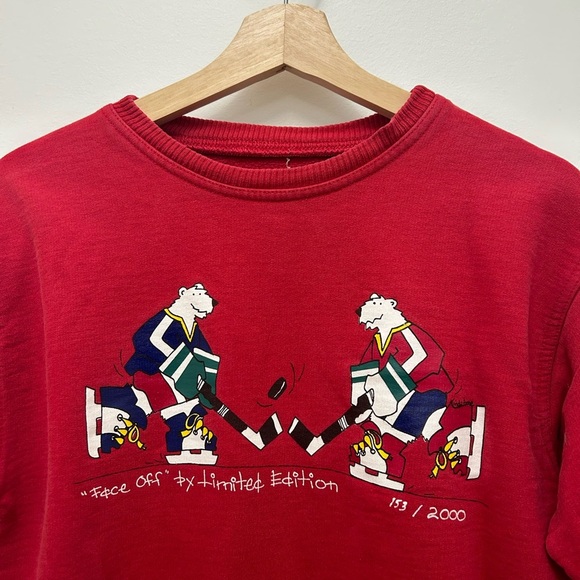 Kids Red Graphic Sweatshirt - Picture 2 of 3